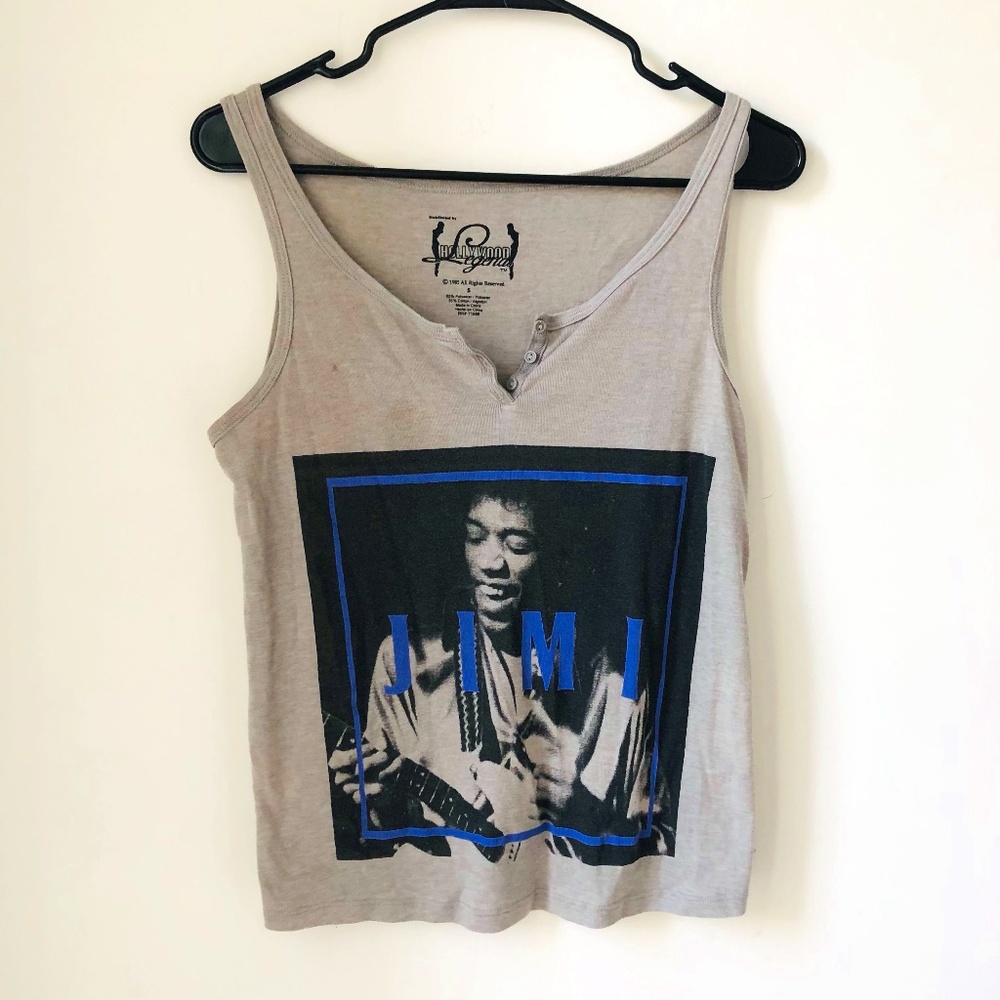 Hollywood Legends Jimi Hendrix Graphic Tank Top